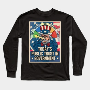 Today's Public Trust in Government - Another Low Score Long Sleeve T-Shirt